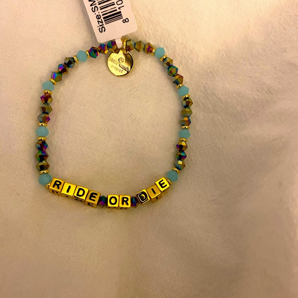 🎀Great crystal RIDE OR DIE bracelet 🎀🎀🎀